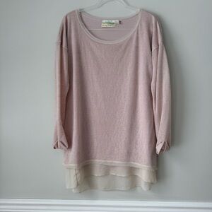Wanderlujo Sweater Tunic Top Sz M‎